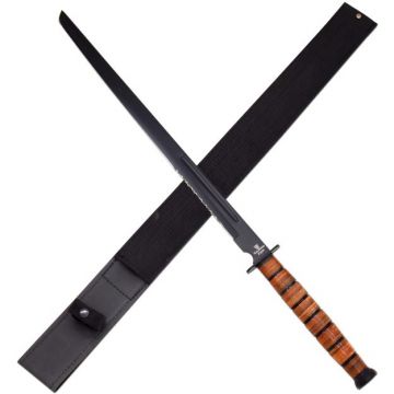 LIONEDGEKNIVES Fantasy Ninja Machete Yellow Tan YML016-29YWTN