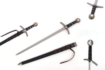 LIONEDGEKNIVES Black Knight 23 Inch Mini Sword SE-3167BK