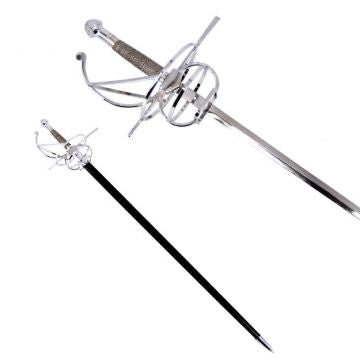 LIONEDGEKNIVES Fencing Rapier Spiral Swept Hilt Sword SE-5920SL