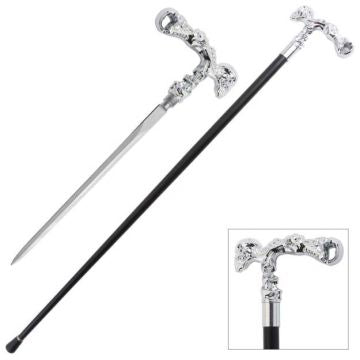 LIONEDGEKNIVES Skull Design Walking Cane 37 Inch SE-5341