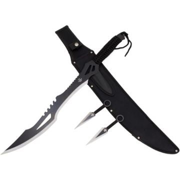 LIONEDGEKNIVES Ninja Sword and Kunai Throwing Knife Set SE-1716-2