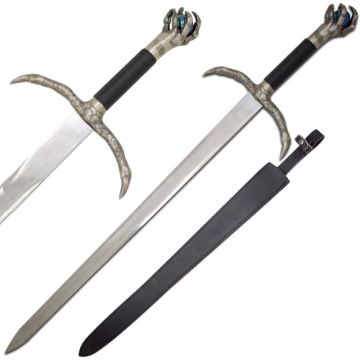 LIONEDGEKNIVES Fantasy Wizards Scrying Sword With Leather Sheath KT-1901B
