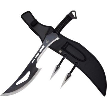 LIONEDGEKNIVES Ninja Sword and Kunai Throwing Knife Set SE-1711-2