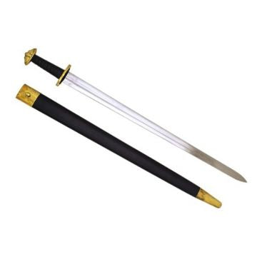 LIONEDGEKNIVES Handmade Viking Brass Collector Tempered Sword TC-60266