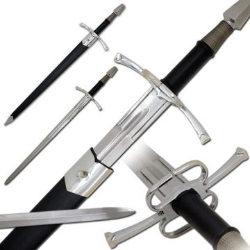 LIONEDGEKNIVES Handmade Handforged 15th Century Tempered Sword ICS-058