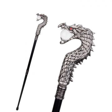 LIONEDGEKNIVES Dragon Head Walking Cane KT-19460