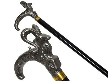 Ram Head Walking Cane Sword 34.5 Inch KT-2072