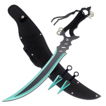 LIONEDGEKNIVES Ninja Sword Comes With Throwing Knife SE-1712-5