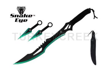 LIONEDGEKNIVES Ninja Sword and Kunai Throwing Knife Set SE-1716-4