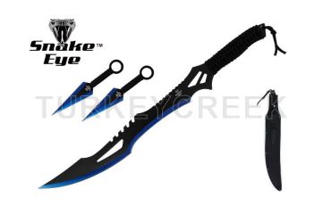 LIONEDGEKNIVES Ninja Sword and Kunai Throwing Knife Set SE-1716-5