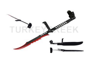 LIONEDGEKNIVES Blood Rayne Ninja Forearm Vampire Zombie Sword Red SE-1809RD