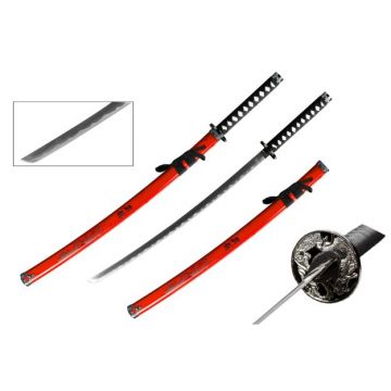 LIONEDGEKNIVES Red Samurai Katana Sword SE-390RD