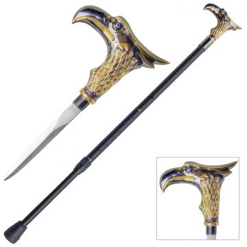 LIONEDGEKNIVES Adjustable Eagle Walking Cane SE-5340AD