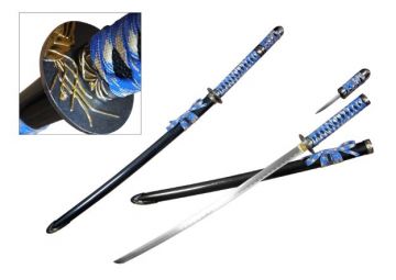 LIONEDGEKNIVES Classic Samurai Katana Blue SE-647BL