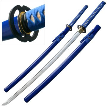 LIONEDGEKNIVES Hand Forged Samurai Sword Blue TR-001BL