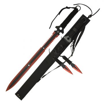 LIONEDGEKNIVES Ninja Fantasy Sword Set Red HK-026RD
