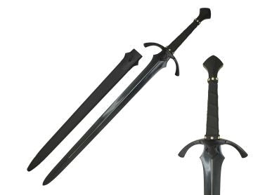 LIONEDGEKNIVES Handmade Black High Carbon Steel Full Tang Sword BLACK-SWORD