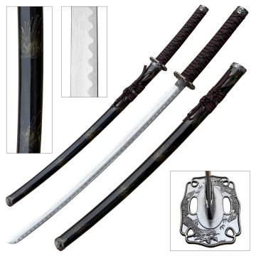 LIONEDGEKNIVES Samurai Sword Black YK-58B